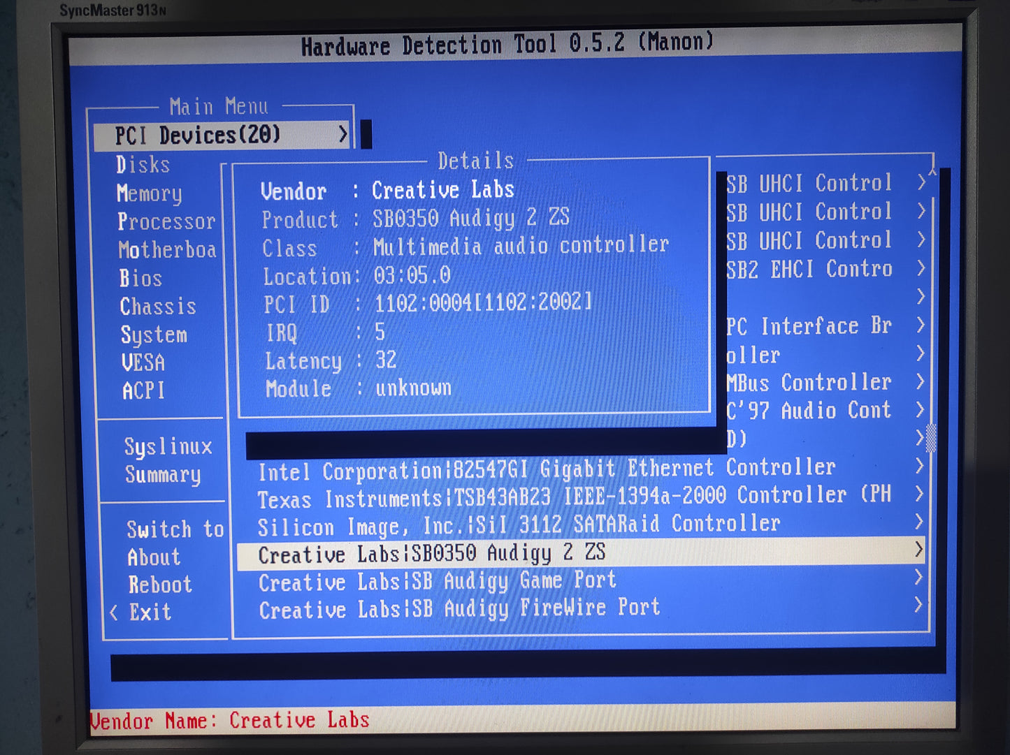 Creative Labs Sound Blaster Audigy 2 ZS 7.1 SB0350 24-bit PCI Sound Card
