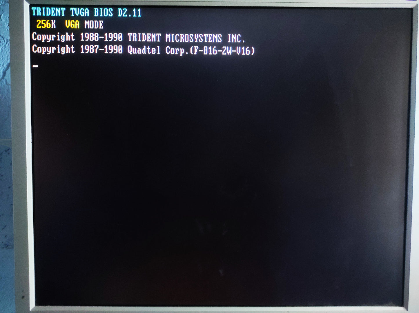 Trident 9016X2/4 LT2 TVGA9000B Vintage Retro 256KB 16-bit ISA Graphics Video Card