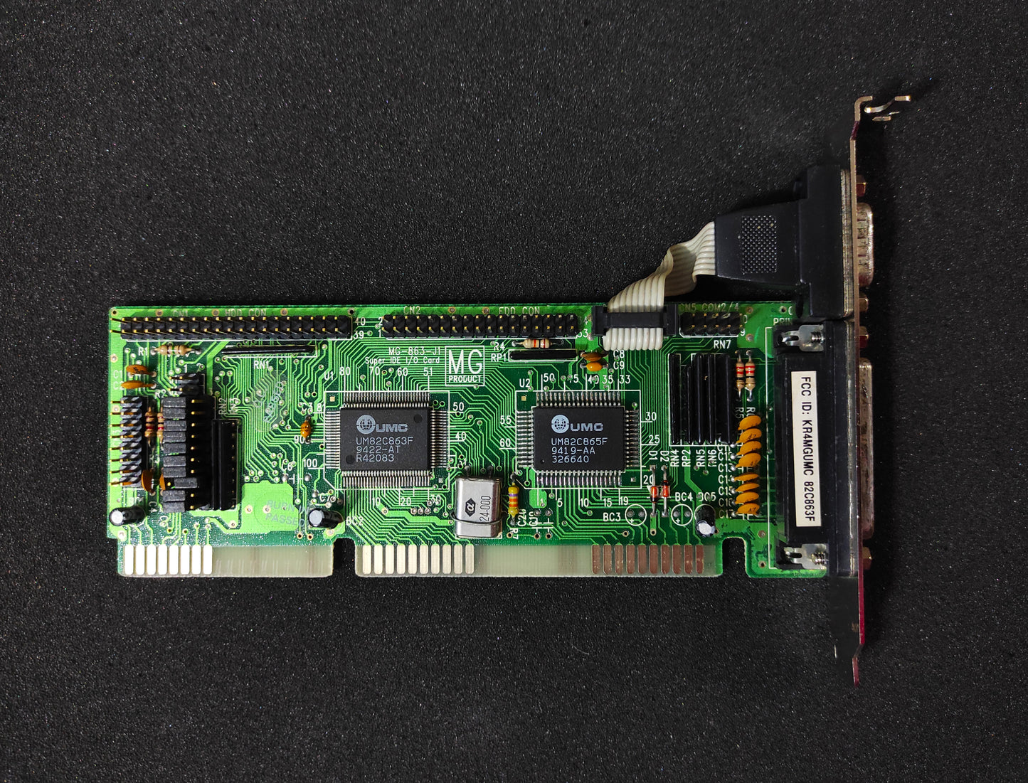 MG Product MG-863-J1 FDD IDE Serial Parallel Game ISA Multi I/O Controller Card UMC UM82C863F