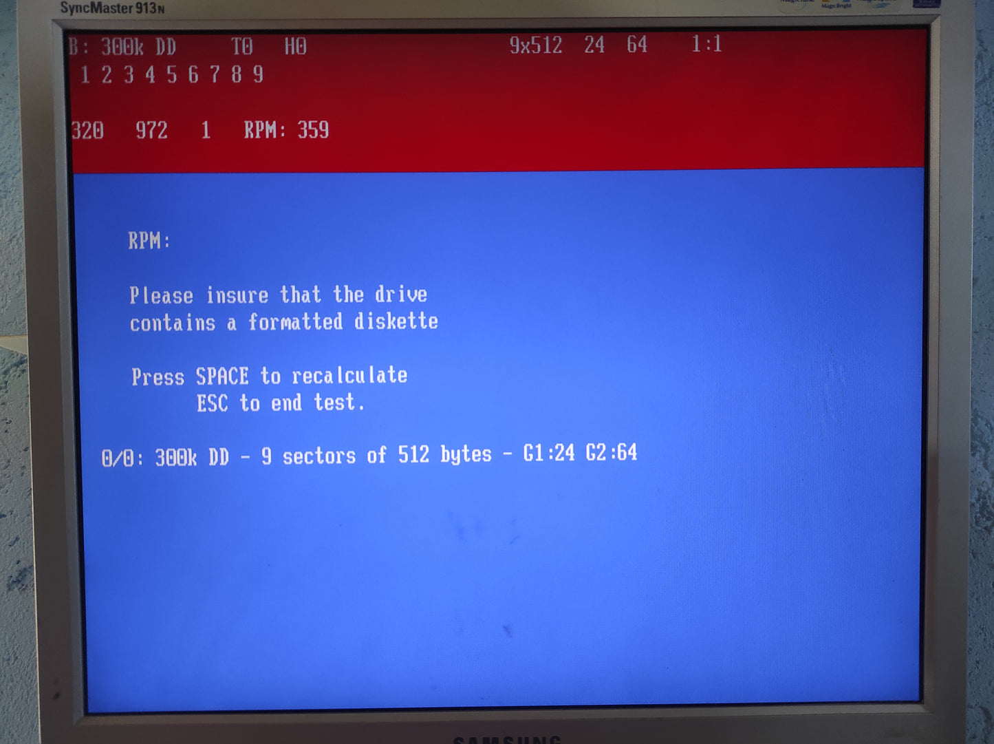 TEAC FD-55GFR 1.2MB 5.25" Vintage Retro Internal Floppy Disk Drive