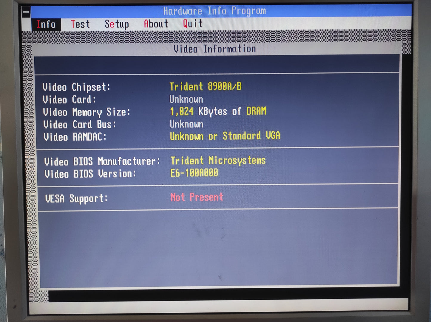 Trident TVGA8916X8THO 1MB ISA Rare Vintage Retro VGA Video Card TVGA8900B