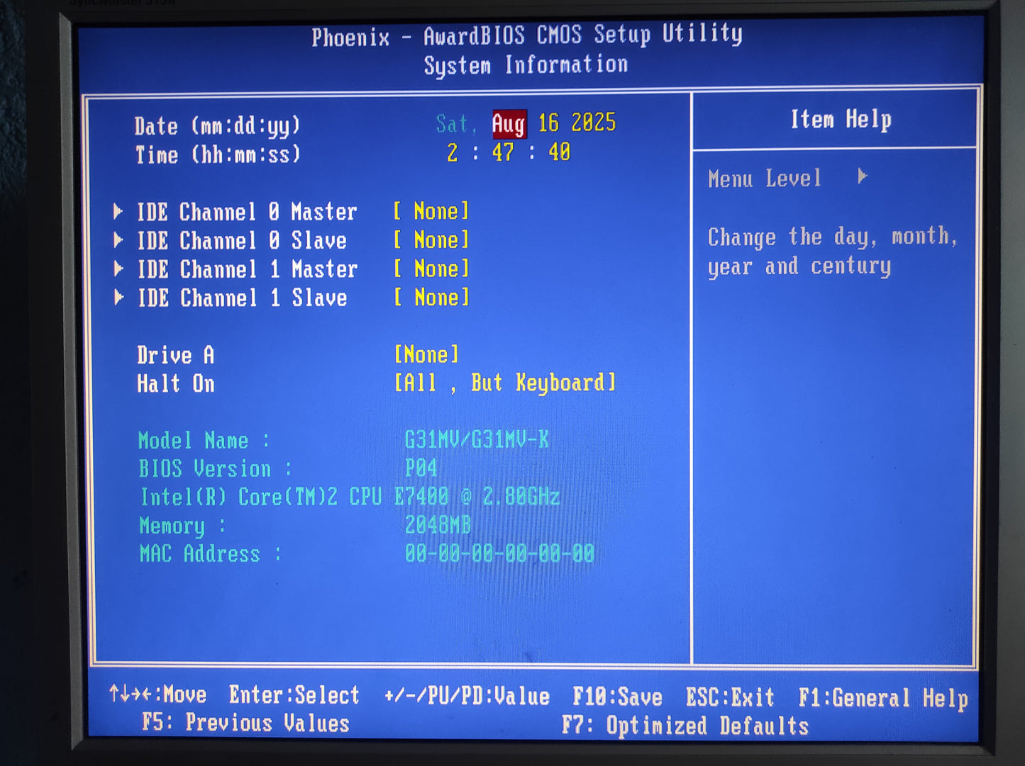 Foxconn G31MV-K Socket 775 mATX Motherboard DDR2 PCIe x16 Intel G31 Chipset