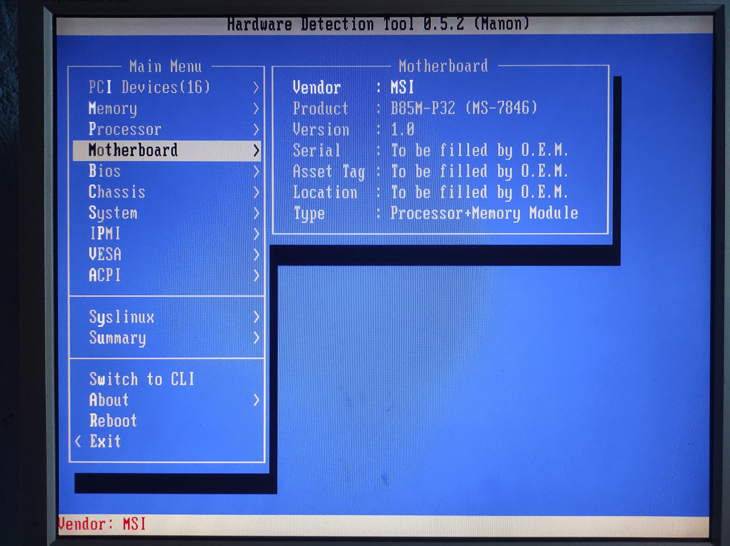 MSI B85M-P32 Socket 1150 DDR3 mATX Motherboard Intel B85 Express Chipset