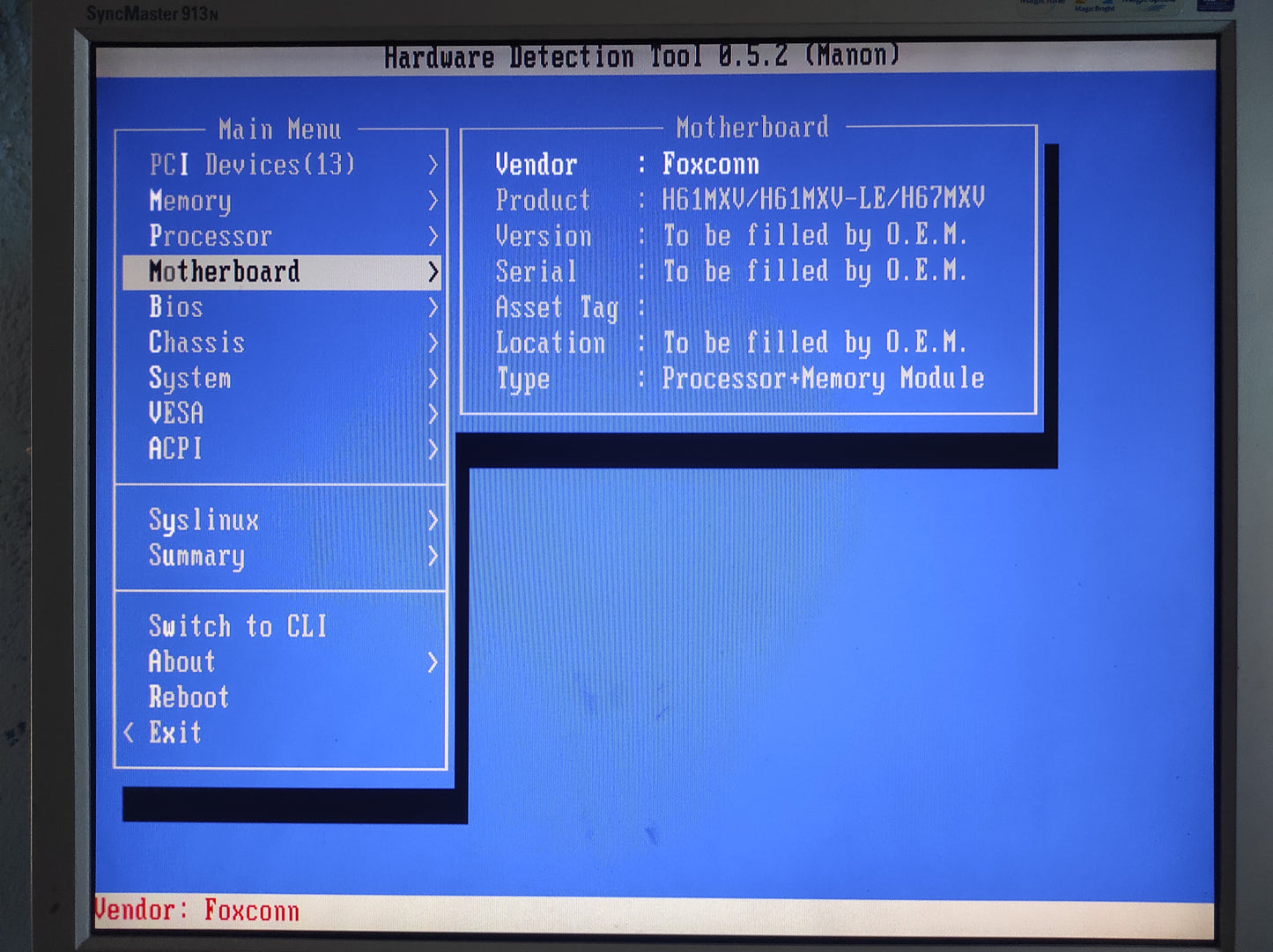 Foxconn H61MXV Socket 1155 mATX Motherboard DDR3 PCIe 2.0 Intel H61 Chipset