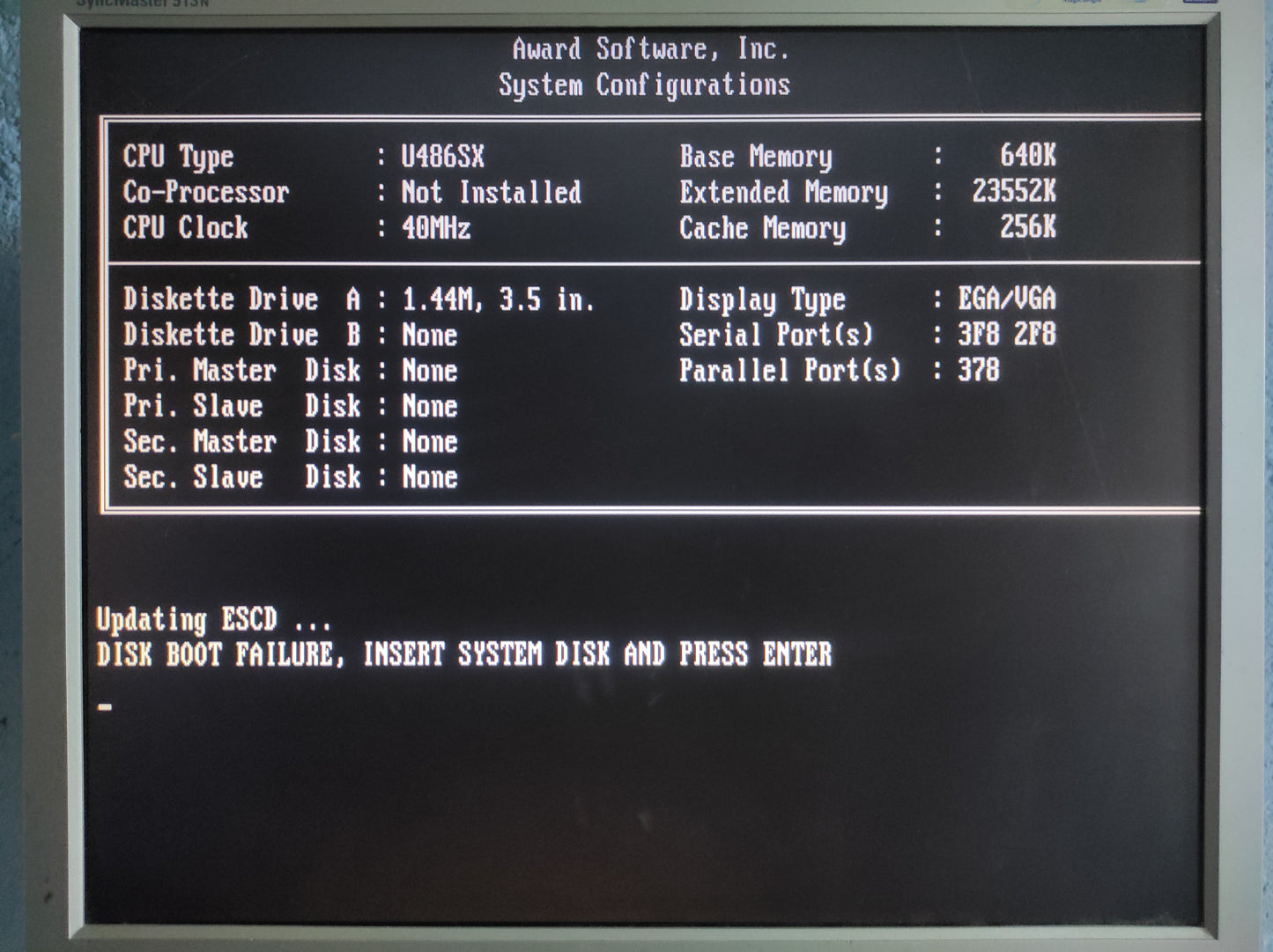 UMC GREEN CPU U5SX 486-40 Socket 3 40MHz 486 SX Vintage Retro Ceramic CPU