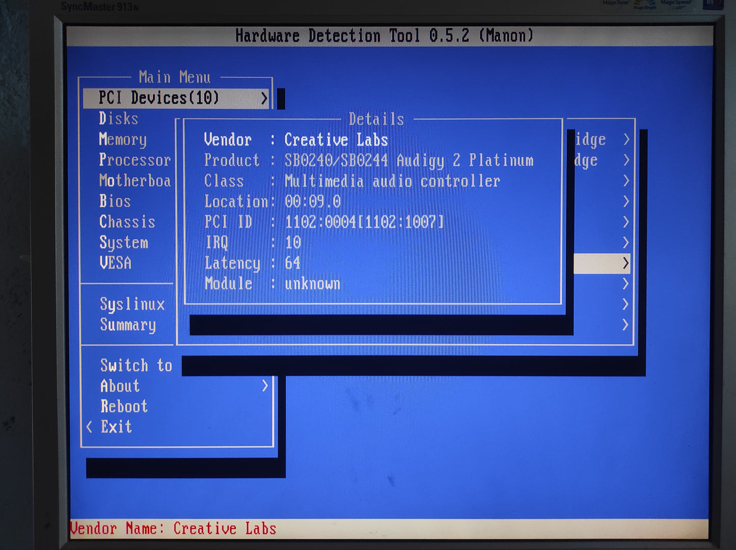 Creative Labs Sound Blaster Audigy 2 SB0240 7.1 24bit PCI Sound Card