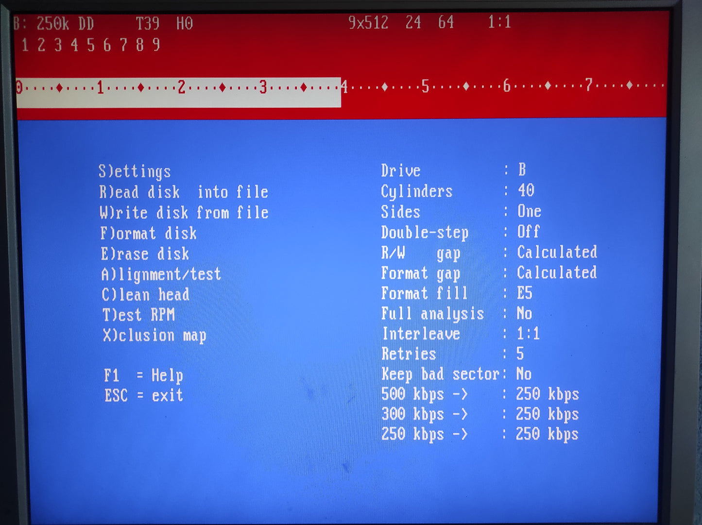 TEAC FD-55GFR-193-U 1.2MB 5.25" Vintage Retro Internal Floppy Disk Drive 19307351-93