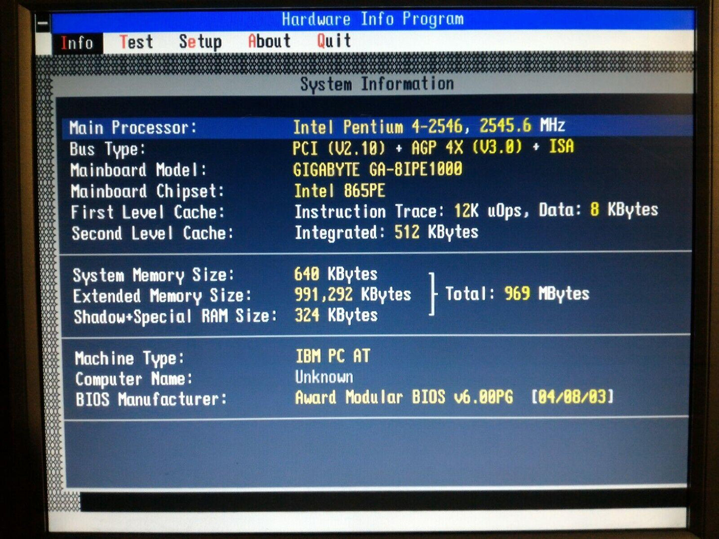 Intel Pentium 4 Socket 478 CPU SL6DW 2.53 GHz/512/533 1.525V Northwood Processor - Retro PC Hardware & More