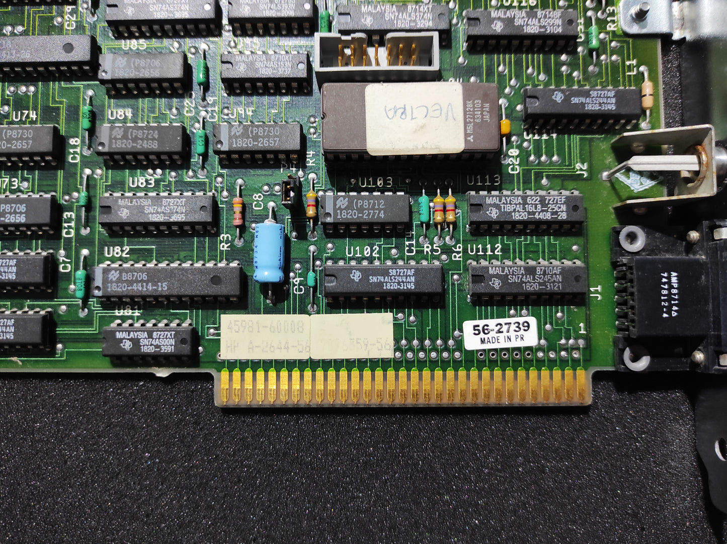 HP 45981-60001 Vintage Retro Vectra Multimode Video Adapter 8-Bit ISA CGA Graphics Video Card