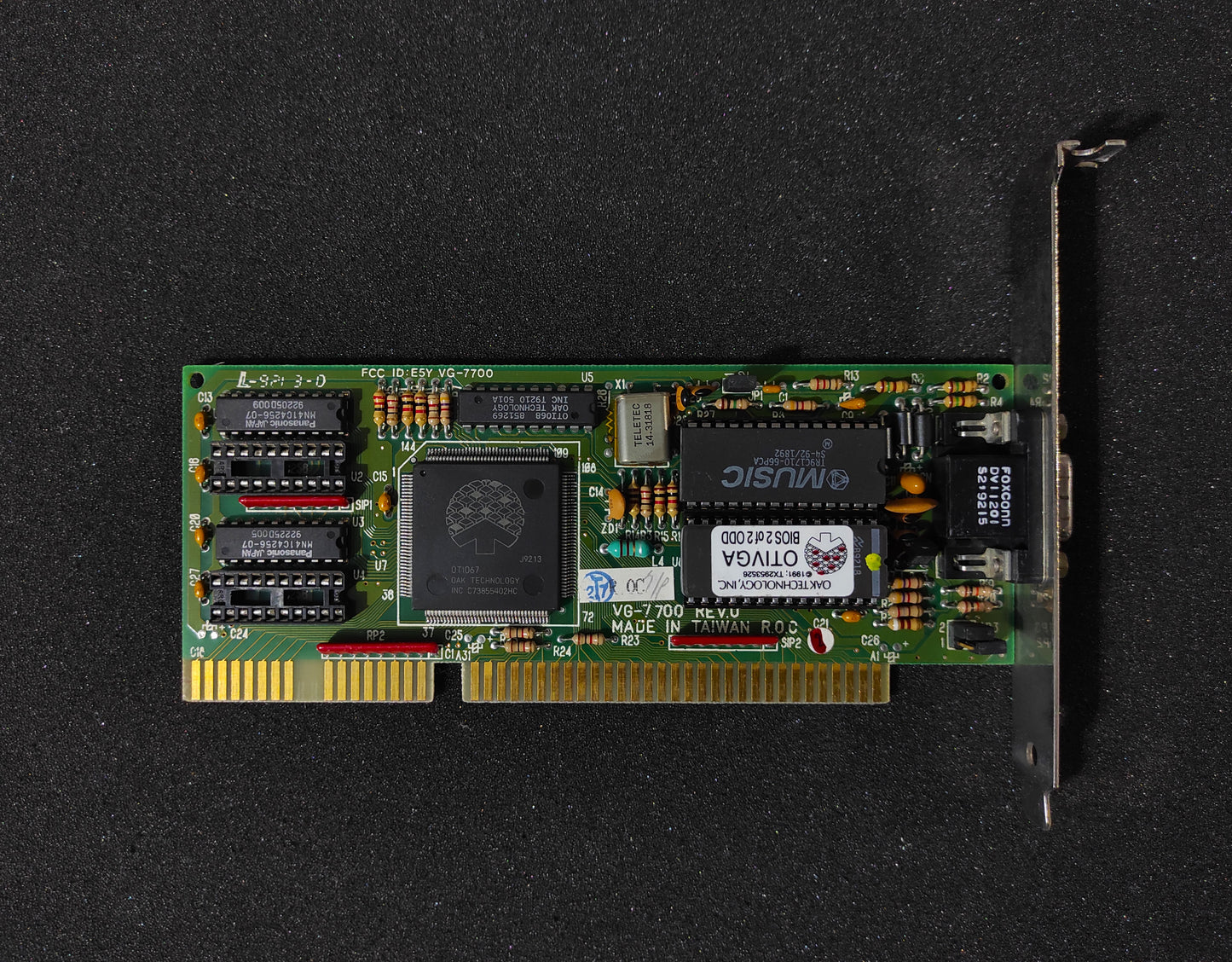 DFI VG-7700 OAK OTI067 256KB 16-bit Vintage Retro ISA Graphics Video Card