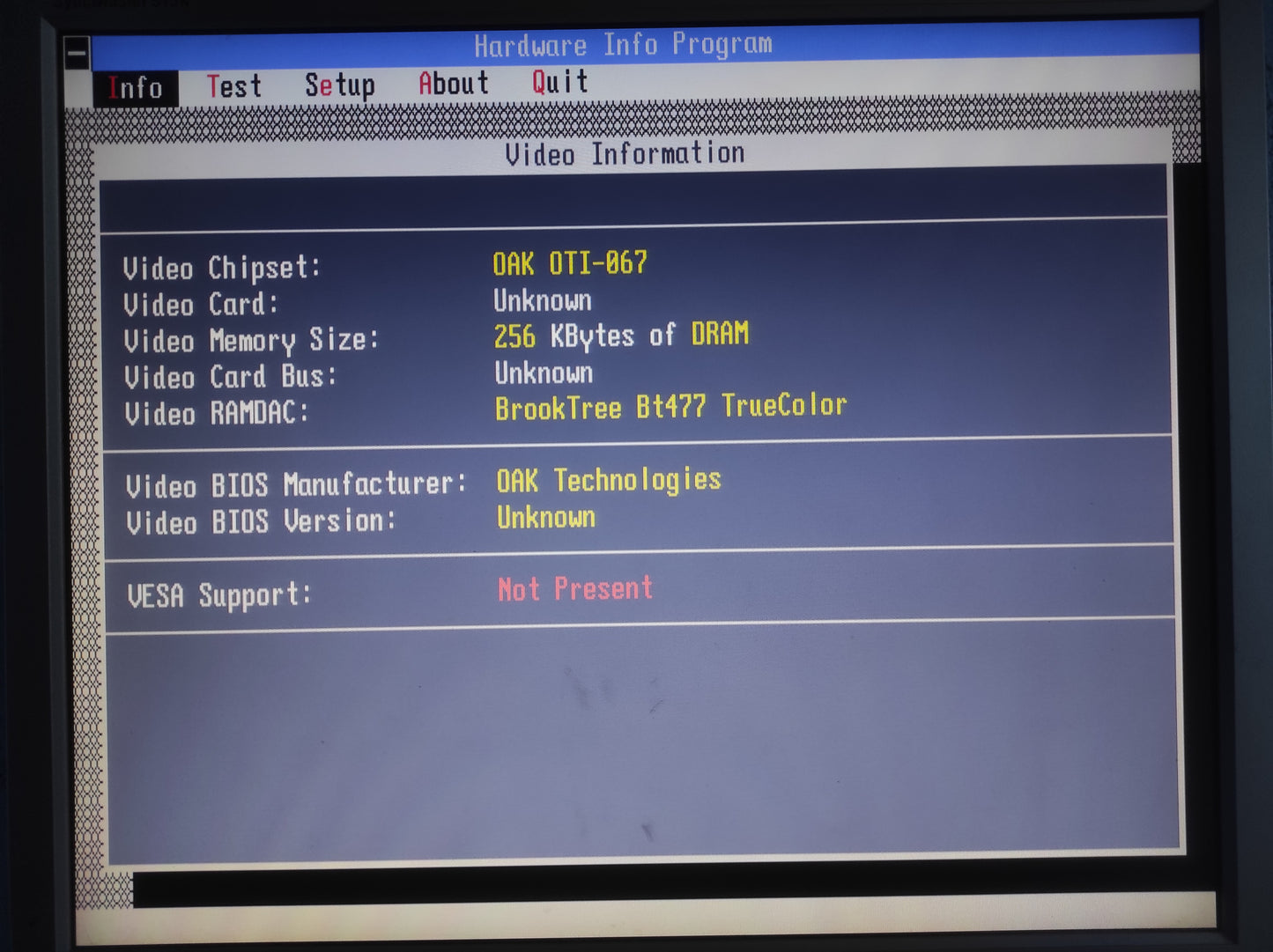 DFI VG-7700 OAK OTI067 256KB 16-bit Vintage Retro ISA Graphics Video Card