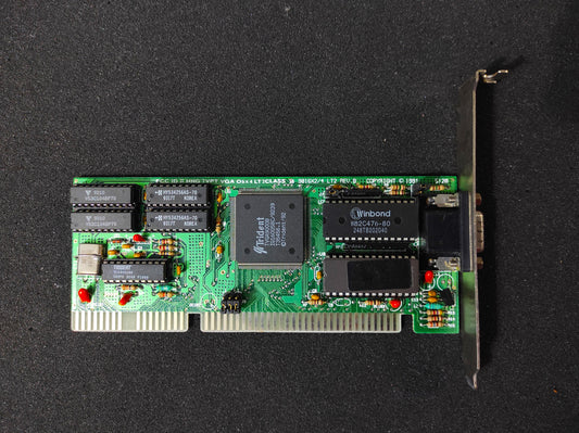 Trident 9016X2/4 LT2 TVGA9000B Retro 512KB 16-bit ISA Graphics Video Card