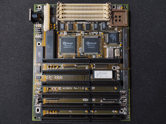 ECS WH386SX 386 AT Vintage Retro Motherboard ISA Winbond W83C310F Chipset