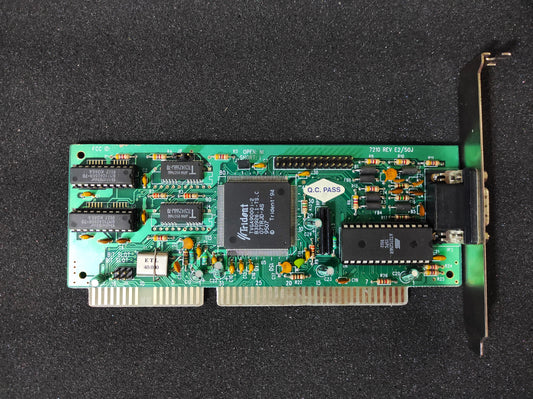 Trident 7210 TVGA9000i-2 512KB Vintage Retro 16-bit ISA VGA Graphics Video Card
