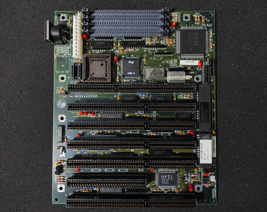 IH3133B 386 AT Vintage Retro Motherboard ISA OPTi 82C283 931690170001-R01B