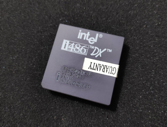Intel A80486DX-33 SX419 Socket 3 33MHz i486 DX Vintage Retro Ceramic CPU