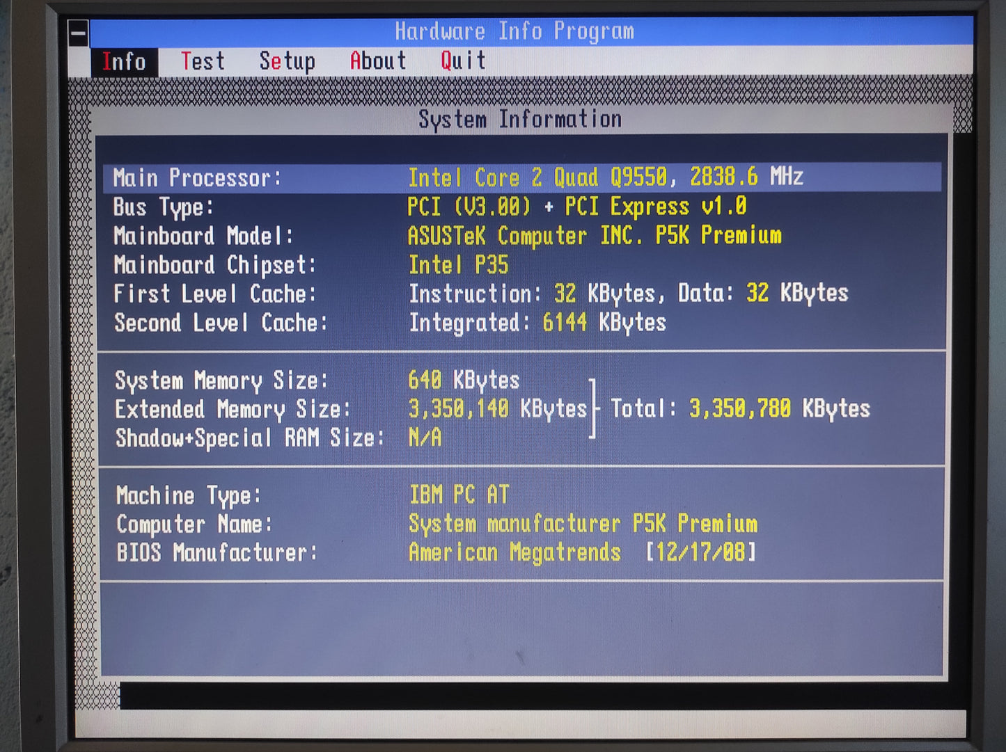 ASUS P5K PREMIUM Socket 775 ATX Motherboard DDR2 PCIe x16 PCI SATA Intel P35