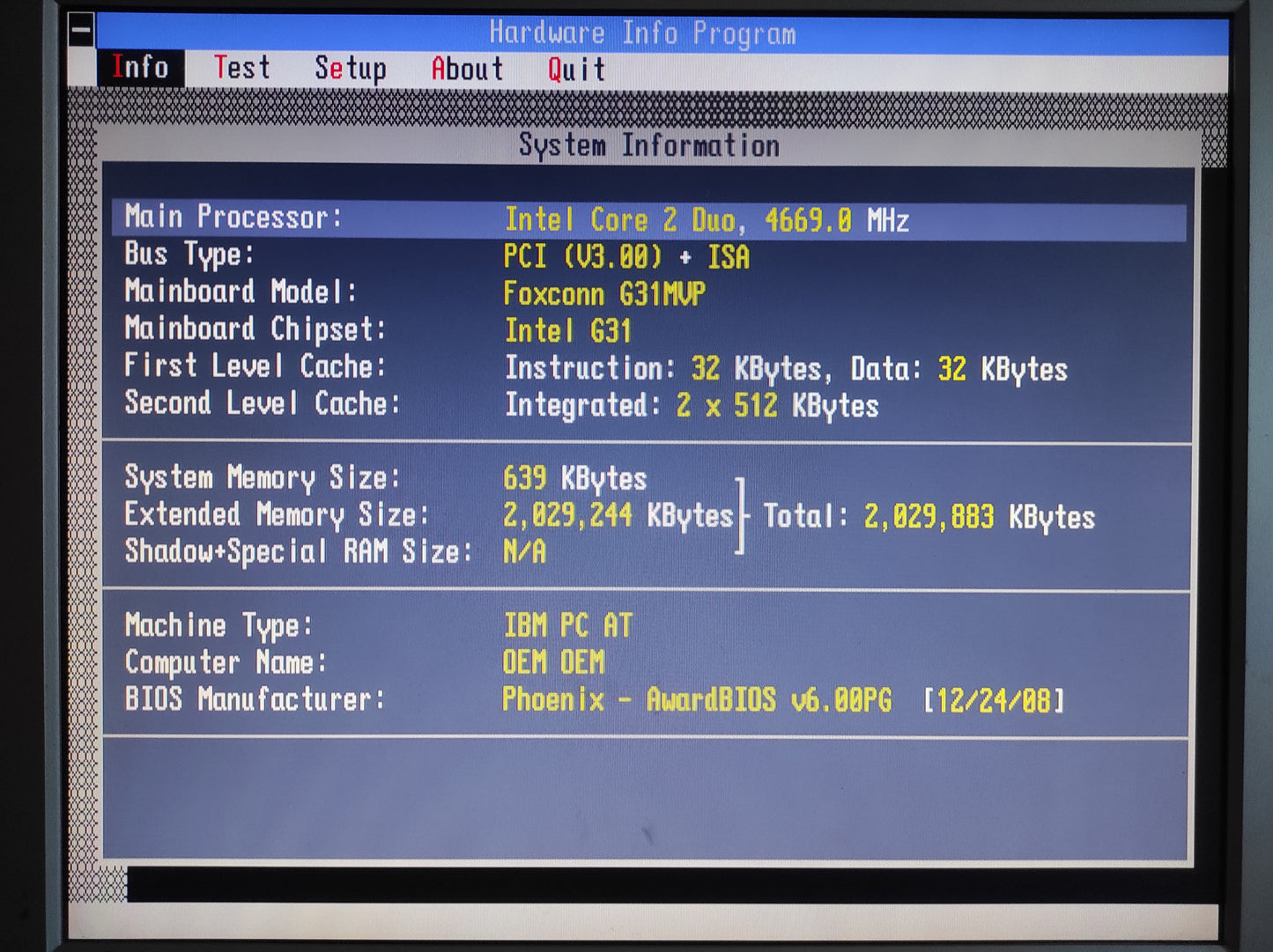 Foxconn G31MXP Socket 775 mATX Motherboard DDR2 PCIe x16 Intel G31 Chipset
