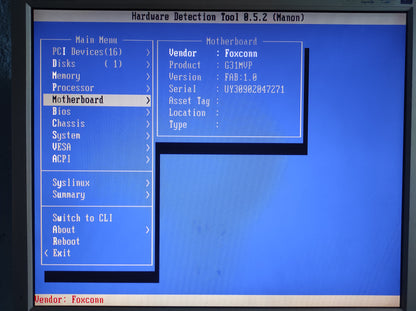 Foxconn G31MXP Socket 775 mATX Motherboard DDR2 PCIe x16 Intel G31 Chipset