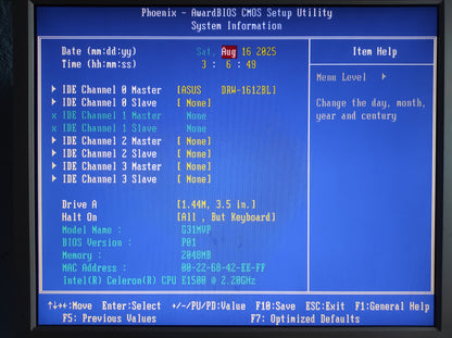 Foxconn G31MXP Socket 775 mATX Motherboard DDR2 PCIe x16 Intel G31 Chipset