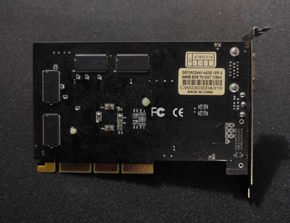 XELO Nvidia GeForce4 MX440SE AGP 64MB VGA Retro Graphics Card GV-4400Q-004
