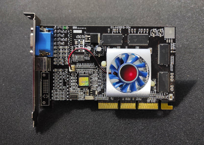 XELO Nvidia GeForce4 MX440SE AGP 64MB VGA Retro Graphics Card GV-4400Q-004