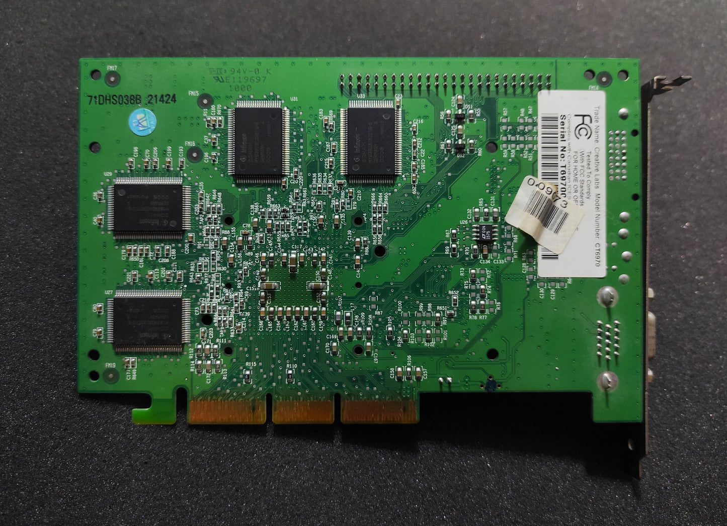 Creative 3D Blaster GeForce Annihilator Pro CT6970 32MB AGP Graphics Video Card