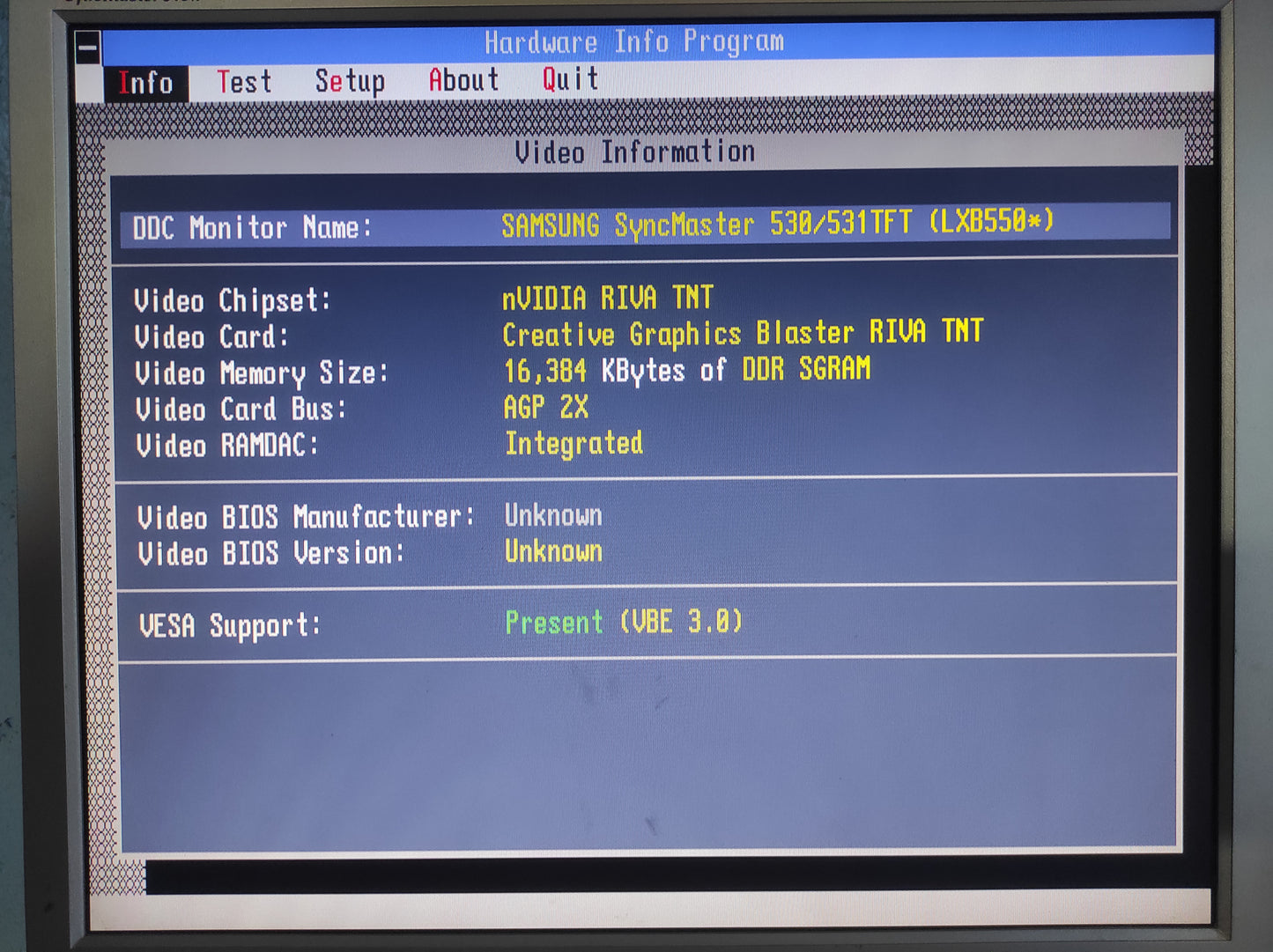 Creative Graphics Blaster 16MB Nvidia RIVA TNT CT6710 AGP Retro Graphics Card