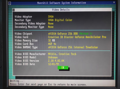 Creative 3D Blaster GeForce Annihilator Pro CT6970 32MB AGP Graphics Video Card