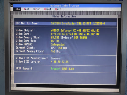 ProLink NVIDIA GeForce4 MX 440 AGP 64MB VGA Graphics Video Card MVGA-NVG18A