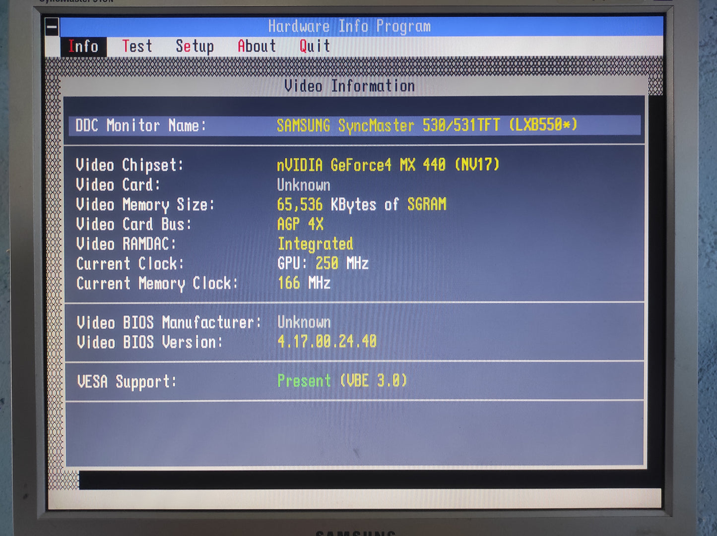 XELO Nvidia GeForce4 MX440SE AGP 64MB VGA Retro Graphics Card GV-4400Q-004