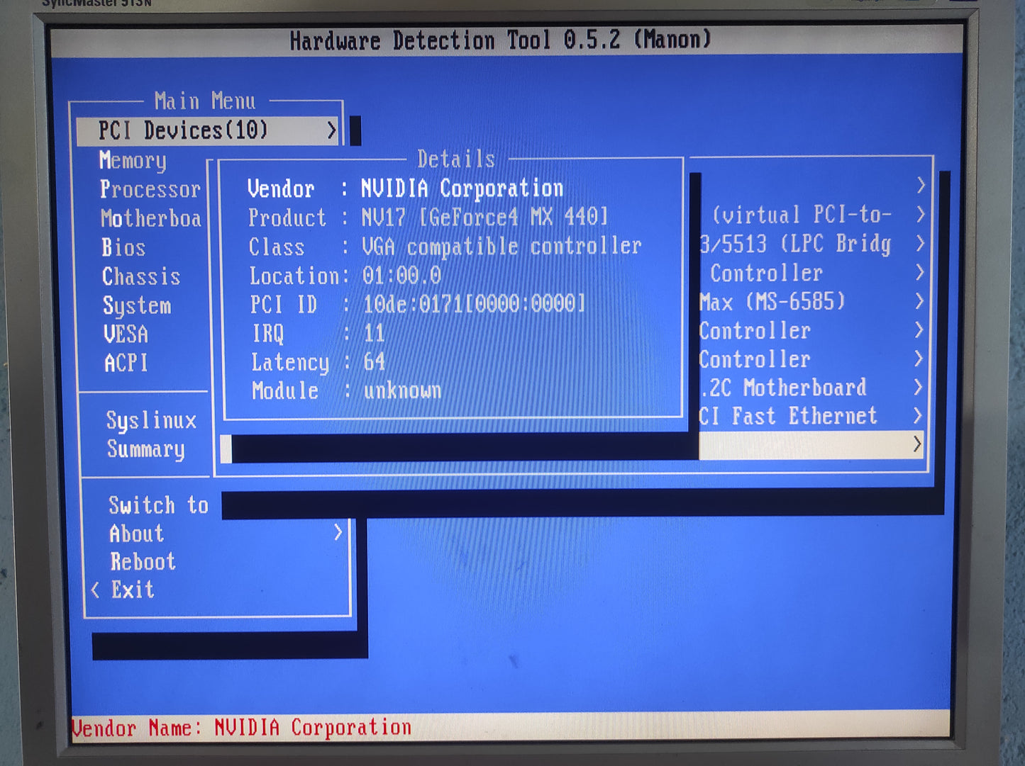 XELO Nvidia GeForce4 MX440SE AGP 64MB VGA Retro Graphics Card GV-4400Q-004