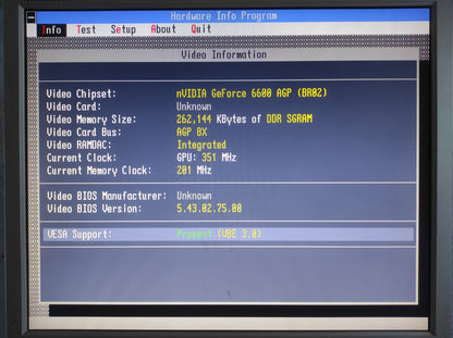 Manli NVIDIA GeForce 6600 256MB AGP VGA DDR TV DVI Retro Graphics Card