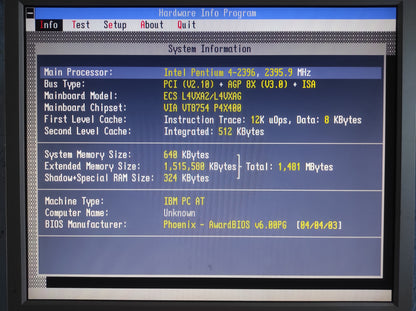 SYNTAX SVX400 Socket 478 ATX Motherboard AGP PCI DDR VIA P4X400 Chipset