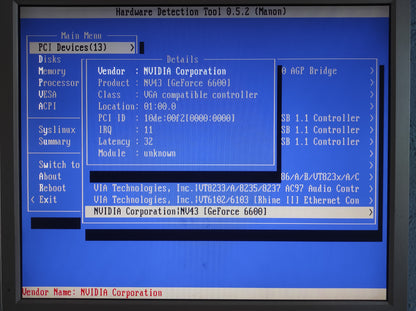 Manli NVIDIA GeForce 6600 256MB AGP VGA DDR TV DVI Retro Graphics Card