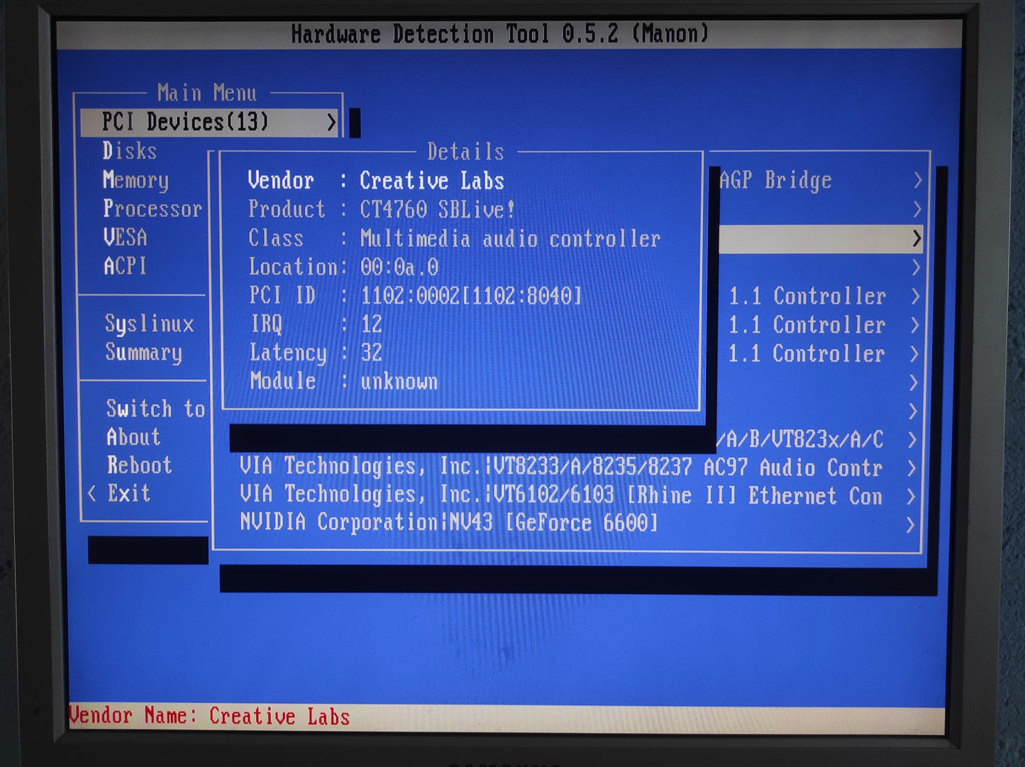 Creative Labs Sound Blaster Live! CT4760 PCI Sound Audio Card