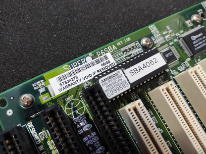 Supermicro P6SBA Rev 2.00 Slot 1 ATX Retro Motherboard AGP ISA PCI Intel 440BX Chipset