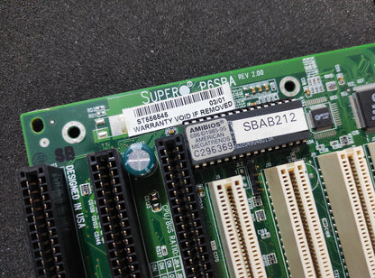 Supermicro P6SBA Rev 2.00 Slot 1 ATX Retro Motherboard AGP ISA PCI Intel 440BX Chipset