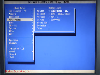 Supermicro P6SBA Rev 2.00 Slot 1 ATX Retro Motherboard AGP ISA PCI Intel 440BX Chipset