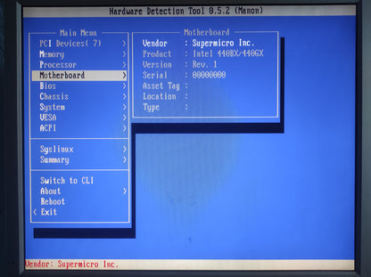 Supermicro P6SBA Rev 2.00 Slot 1 ATX Retro Motherboard AGP ISA PCI Intel 440BX Chipset