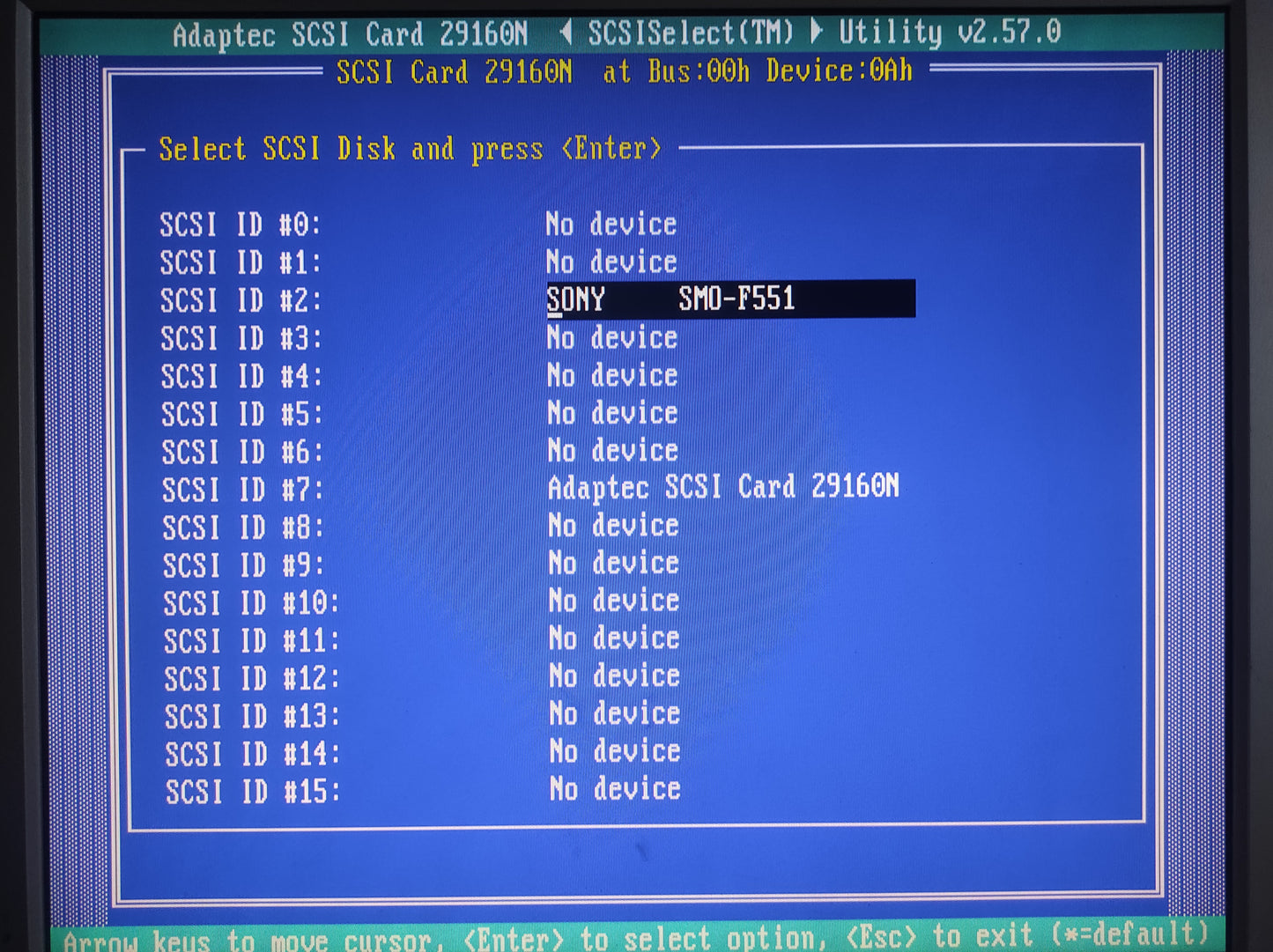 SONY SMO-F551 5.2GB SCSI 5.25" Internal Magneto Optical MO Drive