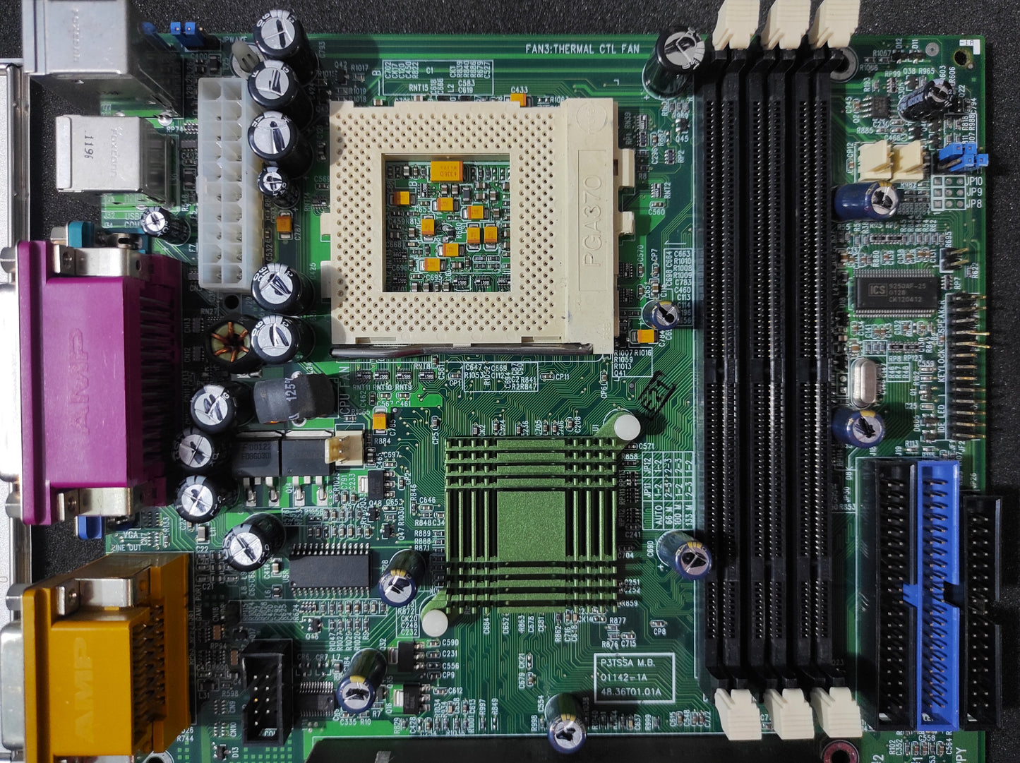 Supermicro P3TSSA Rev 1.2 Socket 370 ATX Retro Motherboard AGP Pro PCI Intel 815E Chipset