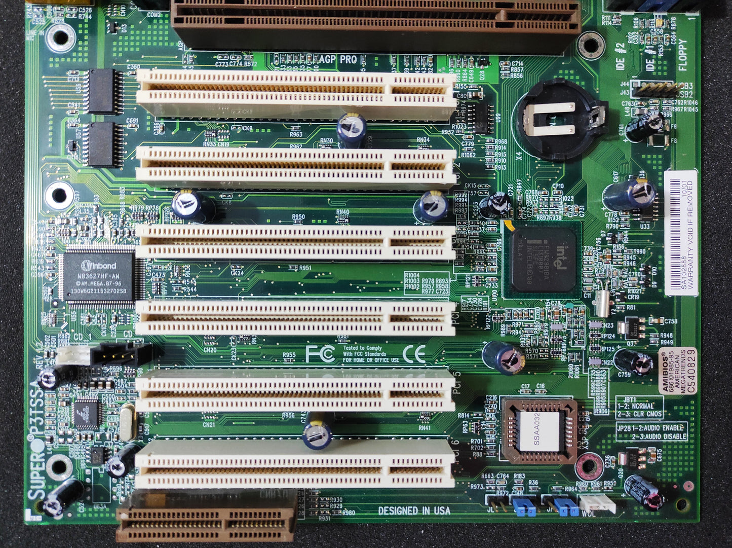 Supermicro P3TSSA Rev 1.2 Socket 370 ATX Retro Motherboard AGP Pro PCI Intel 815E Chipset
