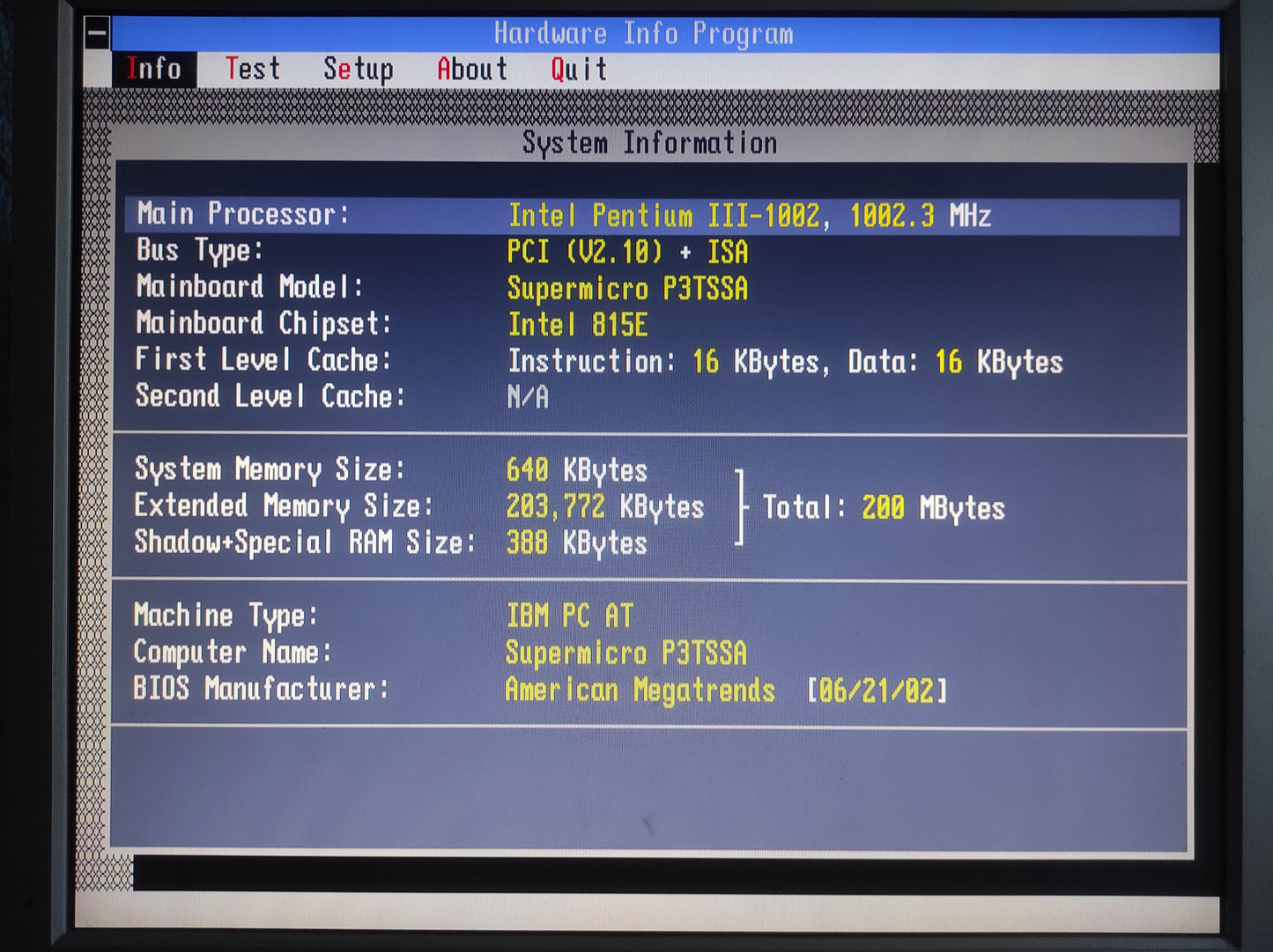 Supermicro P3TSSA Rev 1.2 Socket 370 ATX Retro Motherboard AGP Pro PCI Intel 815E Chipset