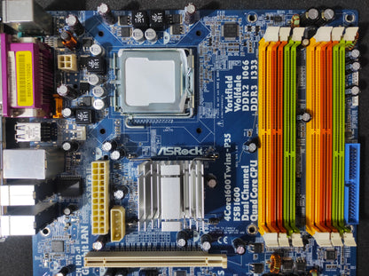 ASRock 4Core1600Twins-P35 Socket 775 ATX Motherboard DDR2 DDR3 PCIe Intel P35 Chipset