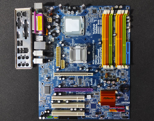 ASRock 4Core1600Twins-P35 Socket 775 ATX Motherboard DDR2 DDR3 PCIe Intel P35 Chipset