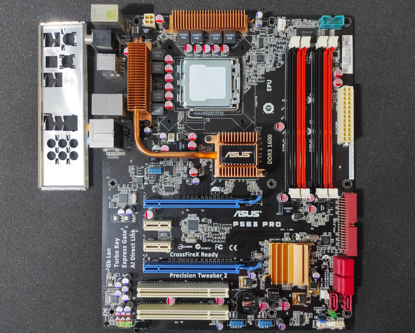 ASUS P5E3 PRO Socket 775 ATX Motherboard DDR3 PCIe x16 Intel X48 Chipset