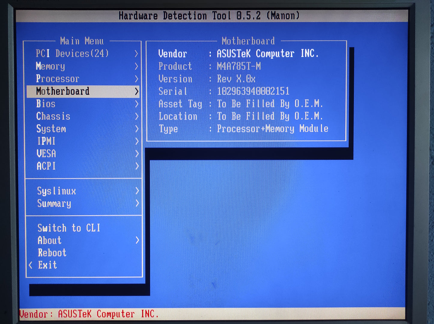 Asus M4A785T-M Socket AM3 mATX AMD DDR3 Motherboard AMD 785G Chipset
