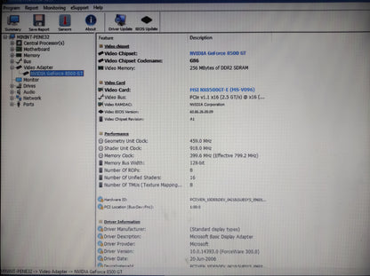 MSI NVIDIA GeForce 8500 GT 256MB GDDR2 PCI-e VGA DVI Graphics Video Card NX8500GT-TD256E/D2