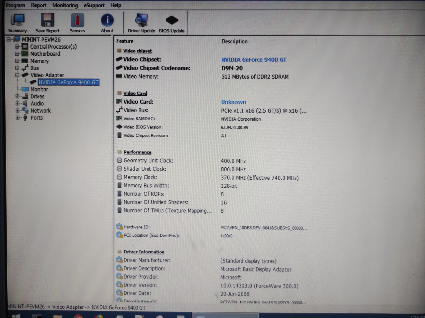 Sparkle SFPX95 NVIDIA GeForce 9400 GT 512MB GDDR2 PCI-e VGA DVI Graphics Video Card SF-PX94GT512U2-HP